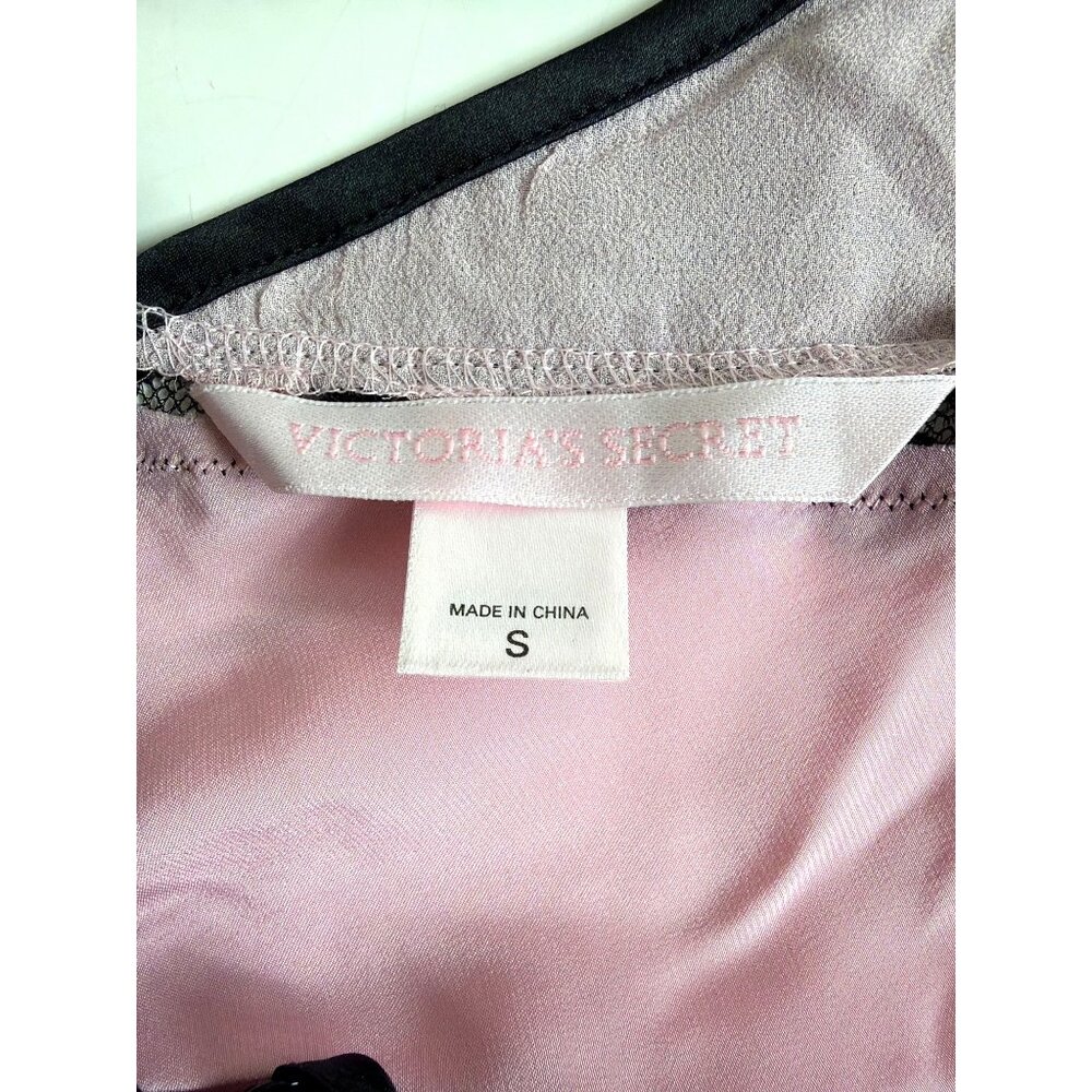 Vintage Victoria's Secret 100% Silk Pink Lace Slip Dress Size S Y2K - Picture 5 of 14